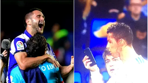 Deportivo, zdrobită de Real într-un meci cu opt goluri! FOTO | Florin Andone a ratat monumental, Ronaldo a fost umplut de sânge și a oferit un moment „altfel”. „Duble” pentru CR7, Bale și Nacho