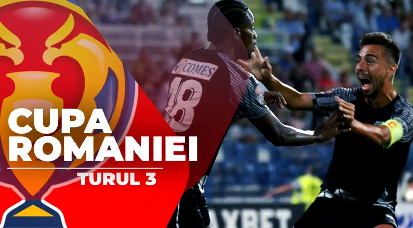 Turul 3 Cupa României. Ceahlăul a eliminat FC Bacău, Concordia a reușit scorul rundei. ACSM Reșița, Chindia și CSC Șelimbăr au fost eliminate de echipe din Liga 3