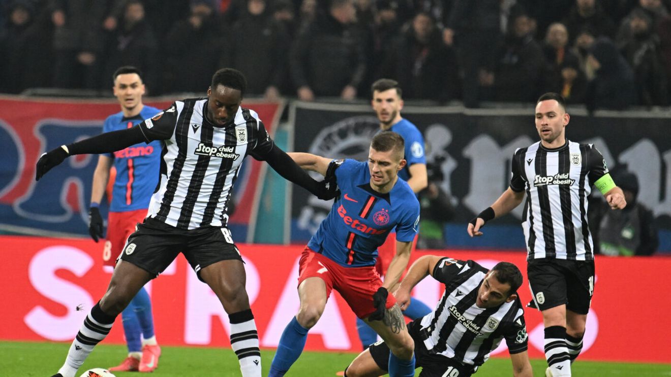 Blestem pentru FCSB în meciul cu PAOK și chiar înainte de derby-ul cu Dinamo! După Bîrligea și Chiricheș, s-a accidentat și Florin Tănase și a fost schimbat