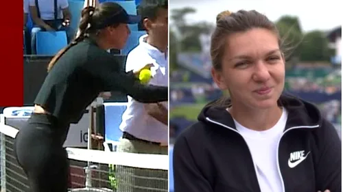 Simona Halep și Sorana Cîrstea, moment surprinzător la turneul de la Birmingham! Cele două au împărțit aceeași parteneră de antrenament | FOTO