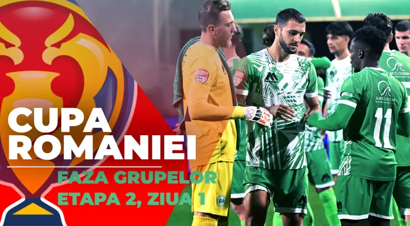 Cupa României, faza grupelor | Concordia învinge la scor CS Dinamo, CSC Dumbrăvița a întors scorul și s-a impus în prelungiri contra CSM Slatina. Vezi toate rezultatele zilei