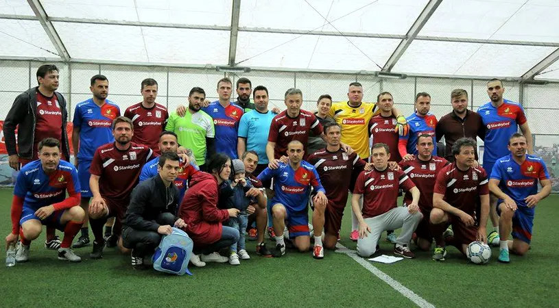 Gest superb făcut de Rapid și Steaua! Foștii fotbaliști au reeditat derby-urile de altă dată într-un turneu caritabil | FOTO