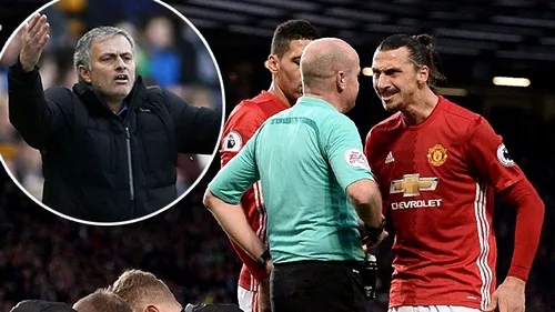 Mourinho a explodat după o decizie scandaloasă a arbitrilor: Ibrahimovic, 