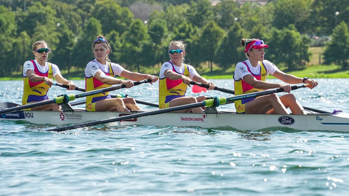 Argint la Campionatele Mondiale de canotaj de la Belgrad pentru echipajul feminin de patru rame al României