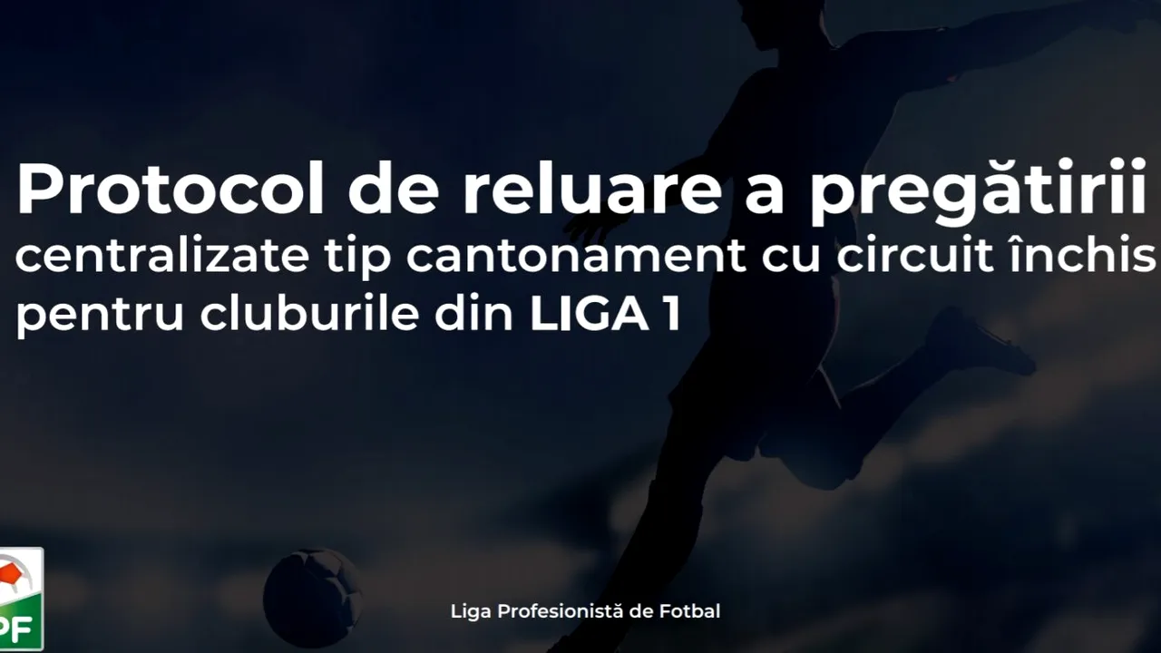 Așa sună revenirea la normalitate: „Toleranță 0 față de risc!” LPF a stabilit un protocol de reluare a activității în Liga 1! Cum arată Biblia fotbalului în perioada coronavirusului