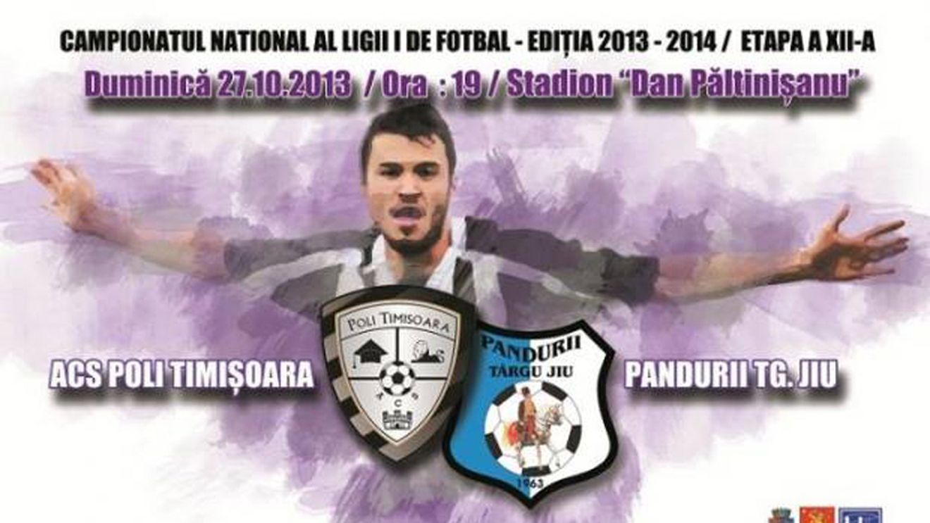 ACS Poli își promovează meciul cu Pandurii cu ajutorul panourilor publicitare din Timișoara