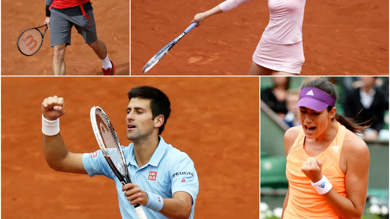 LIVE BLOG | Roland Garros, ziua a 10-a. S-au decis primele semifinale la Paris: Șarapova-Bouchard și Djokovic-Gulbis. Halep va juca miercuri pe Suzanne Lenglen
