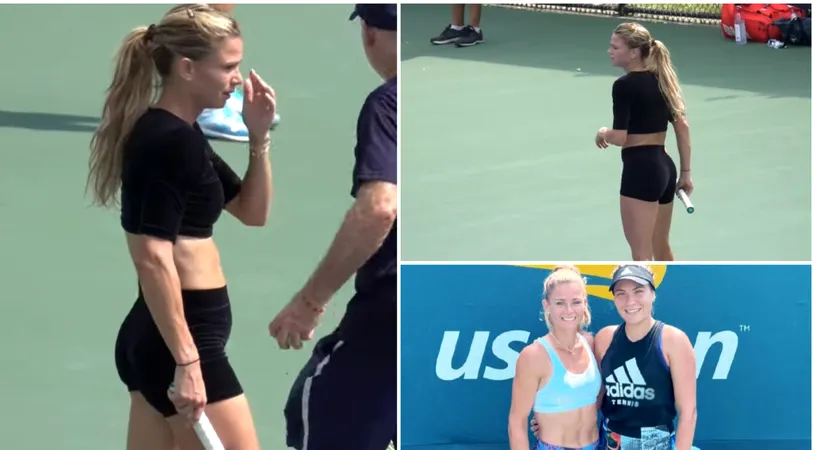 Atmosferă încinsă la US Open! Camila Giorgi s-a antrenat într-o ținută extrem de sumară alături de o româncă | GALERIE FOTO & VIDEO