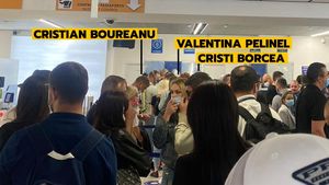 Imagini fabuloase: întâlnire-șoc a „triunghiului” Cristi Borcea – Valentina Pelinel – Cristi Boureanu! Au dat nas în nas în aeroport | FOTO