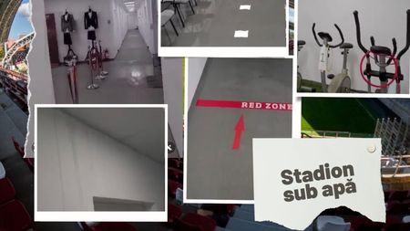 Imagini apocaliptice de la stadionul celor de la UTA, arenă construită recent! Vestiarele, sala de conferințe și demisolul sunt sub apă! Primele explicații oficiale | EXCLUSIV VIDEO