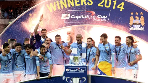 VIDEO – Jucătorii lui Manchester City au stricat trofeul Cupei Ligii Angliei