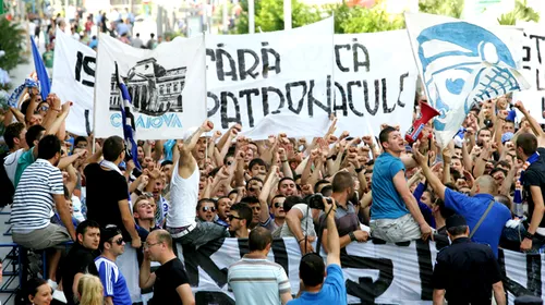 „Lupta continuă!”** Fanii Craiovei cer reafilierea „Universității”, dar îl vor PLECAT pe Mititelu! Cum vor protesta