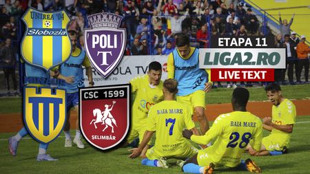 Unirea Slobozia și Poli Timișoara, egale după un meci slab. Minaur Baia Mare a executat acasă CS Comunal Șelimbăr