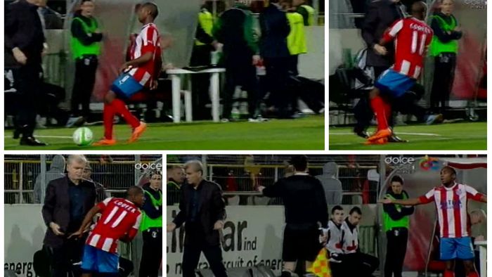 Moment scandalos în Liga 1. VIDEO - Gestul șmecheresc al lui Dinu Gheorghe care a aprins spiritele la Giurgiu. Ce s-a întâmplat de fapt