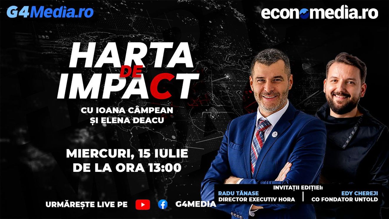 Urmărește LIVE emisiunea „Harta de impact” de la ora 13.00 / Invitații ediției: Radu Tănase – director executiv HORA și Edy Chereji – cofondator UNTOLD