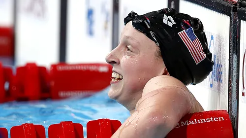 Record mondial la natație în proba de 400 m liber, stabilit de Katie Ledecky