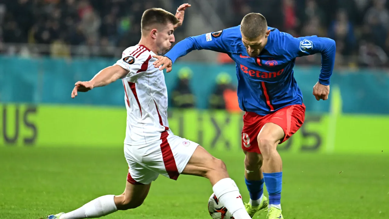 Daniel Bîrligea a venit la interviu după ce a luat cartonaş roşu şi a făcut asta, în direct, la TV, după FCSB - Olympiacos 0-0. Ce caracter!