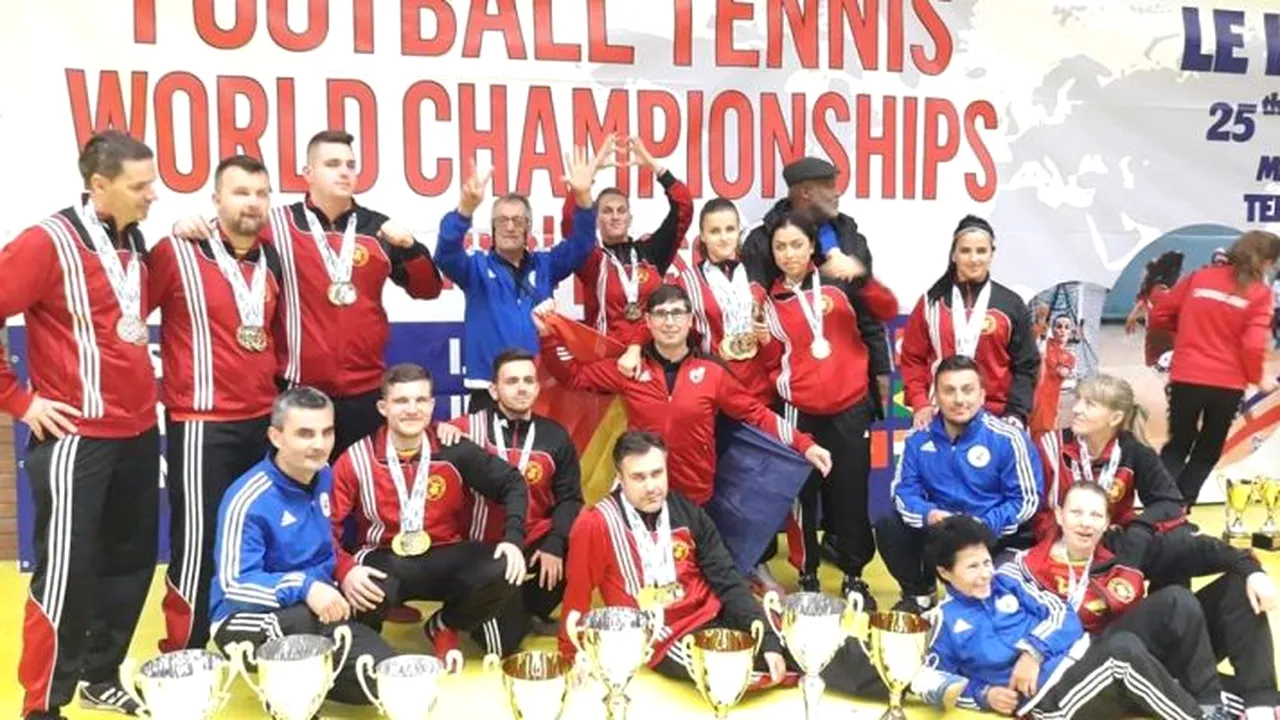 România a cucerit șapte medalii de aur și una de argint la Campionatul Mondial de Fotbal-Tenis 