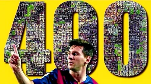 Performanță pentru Messi: argentinianul a marcat golul cu numărul 400 din carieră