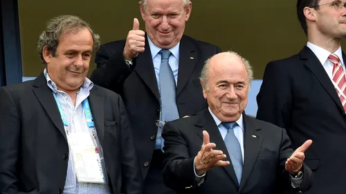 Anchetați pentru corupție, Platini și Blatter au fost invitați de Vladimir Putin la Cupa Mondială din 2018
