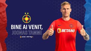 Joonas Tamm, prima declarație în tricoul roș-albastru. Obiectivele pe care estonianul și le-a propus la FCSB: „Înseamnă foarte mult pentru mine că am semnat cu un club care are o asemenea istorie”