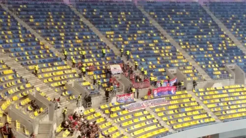 FOTO | Problemele de identitate ale FCSB-ului au ajuns și în străinătate. Ce banner au afișat fanii Viktoriei Plzen