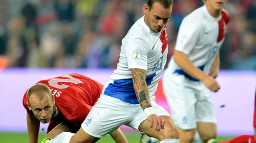 Reacția oficială a Galatei, după ce turcii au anunțat că se va despărți de Sneijder pentru golul din preliminarii