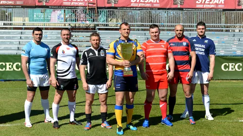 Pregătiți de noi lupte!** Căpitanii celor 7 echipe ale Superligii de rugby au prezentat obiectivele noului sezon