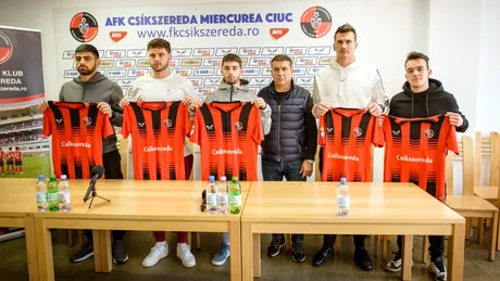 FK Miercurea Ciuc și-a prezentat cele cinci achiziții. Un atacant cu statistici foarte bune și un fost portar de la Viitorul Pandurii, printre noutăți