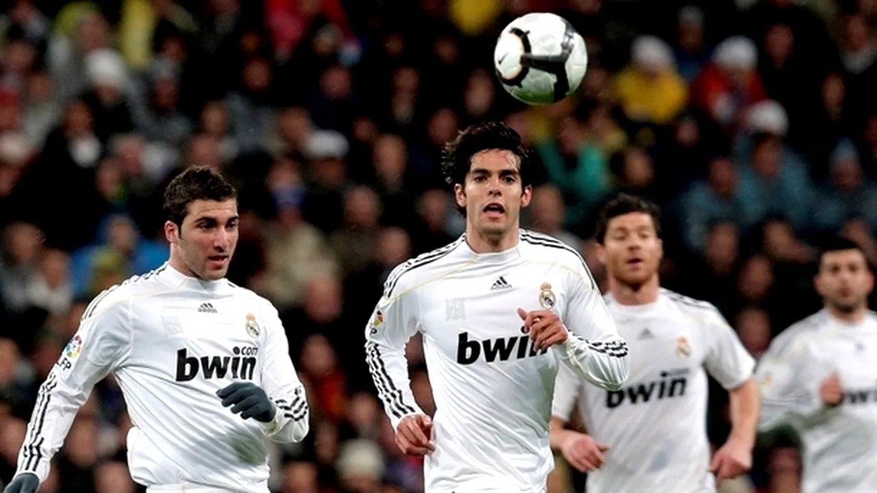 Real Madrid a stabilit prețul lui Higuain și Kaka: 70 de milioane â‚¬