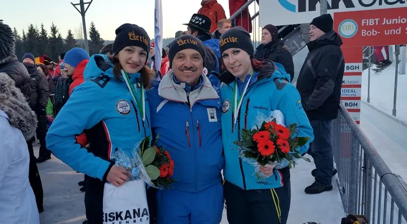 România a fost la 29 de sutimi de secundă de podiumul Mondialului de junioare, la bob! Constantin și Grecu au terminat pe locul 5 la Altenberg