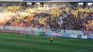 VIDEO | Tensiune pe Arena Națională! Un fan rapidist s-a dus să incite galeria stelistă. Cum s-a terminat momentul delicat