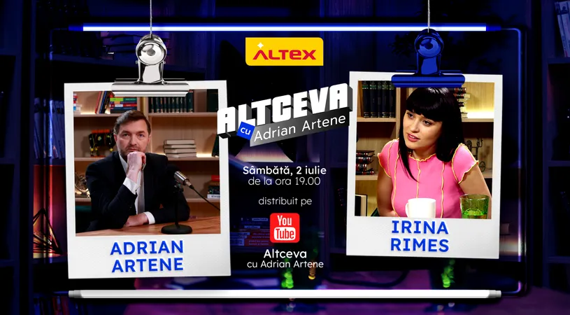 Irina Rimes, invitată la podcastul ALTCEVA cu Adrian Artene