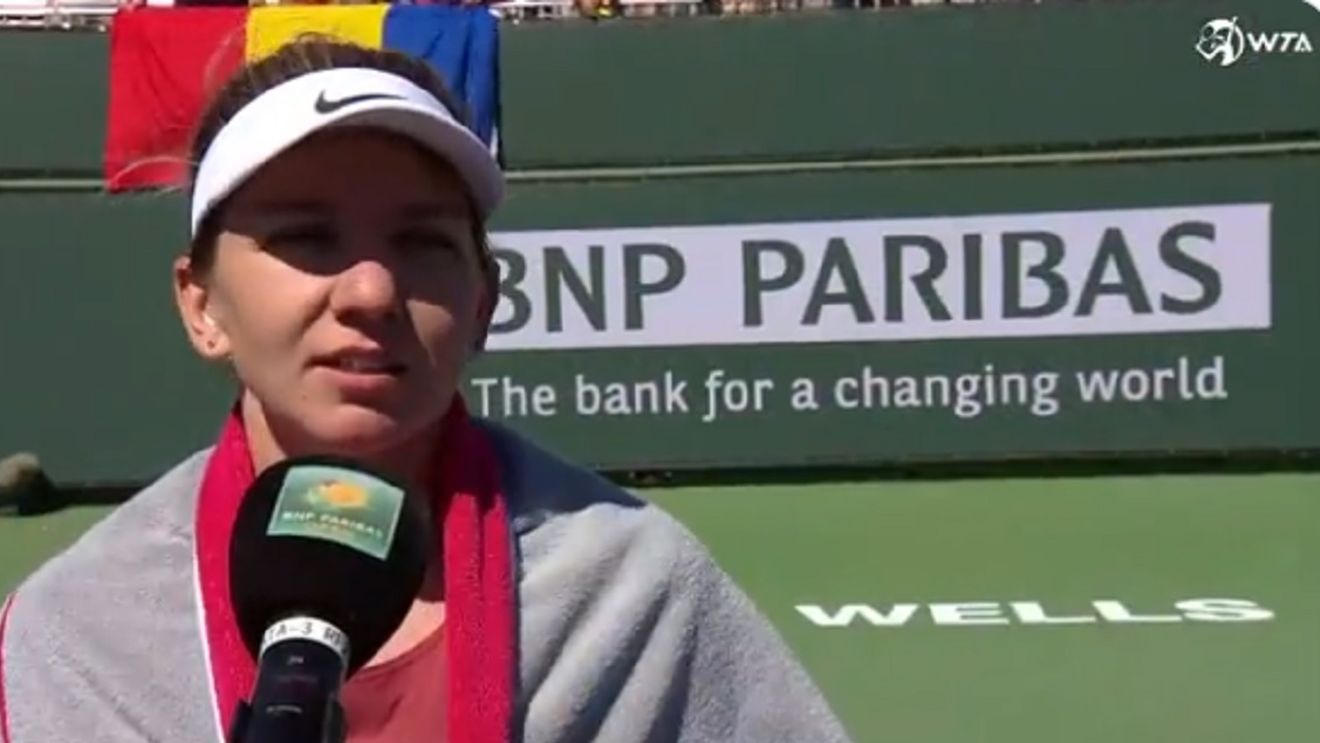 Simona Halep, reacție la adresa organizatorilor după calificarea în turul trei la Indian Wells: „Vreau să le spun asta!" De ce a sărbătorit într-un mod inedit câștigarea punctelor importante