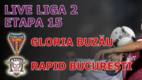 Gloria Buzău - Rapid 0-2!** Giuleștenii egalează la puncte primele trei clasate