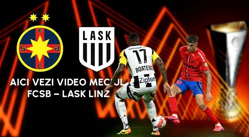 ProSport transmite LIVE VIDEO meciul FCSB – LASK Linz, de la ora 21:30, în parteneriat cu România TV. Poți vedea partida online pe site-ul nostru