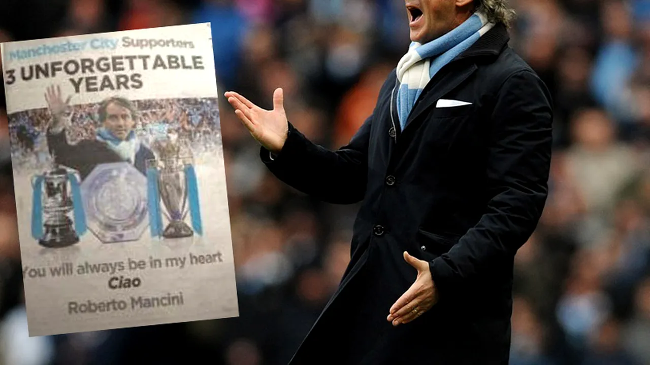 Inedit! FOTO Cum a ales Mancini să se despartă de suporterii lui Manchester City