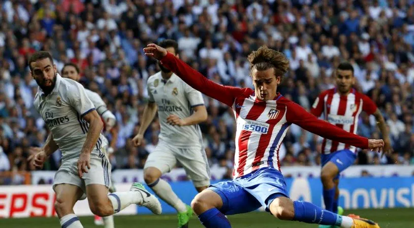 Real Madrid - Atletico Madrid 1-1. Griezmann a salvat un punct în ultimele minute ale meciului și a împiedicat formația lui Zidane să se distanțeze în clasament