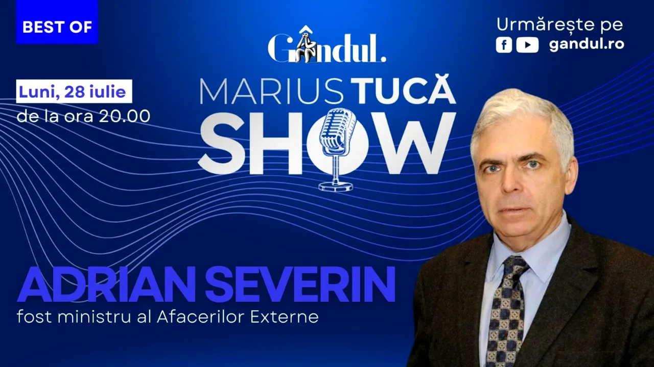 Gândul prezintă Best of Marius Tucă Show – luni, 28 iulie, de la ora 20.00