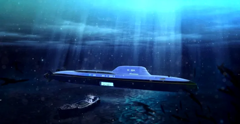 Cum arată submarinul de lux cu piscină și elicopter. Nava poate transporta 80 de oaspeți. Un submarin privat va fi cea mai scumpă și exclusivistă achiziție pe care un miliardar o poate deține