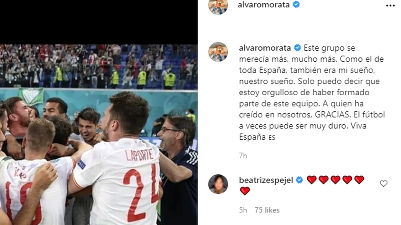Alvaro Morata, vedeta din lotul lui Luis Enrique! Mesaj emoționant pentru fani: „Uneori, fotbalul poate fi foarte dur