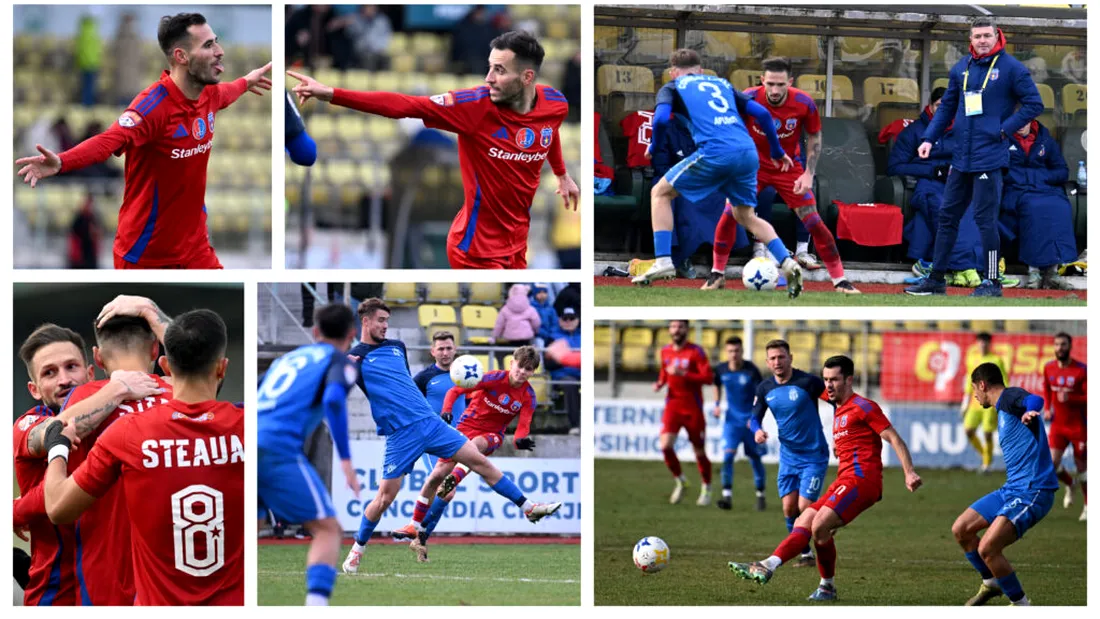 ”Final superb de an” pentru Steaua, cu o victorie la scor în fața unei rivale la play-off! Echipa lui Oprița are cea mai bună defensivă, este singura neînvinsă în acest sezon și dă al doilea golgheter al Ligii 2