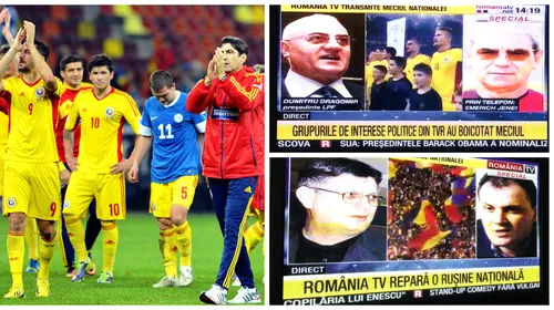 România de nișă! Barajul cu Grecia se vede pe România TV, TVR caută un țap ispășitor