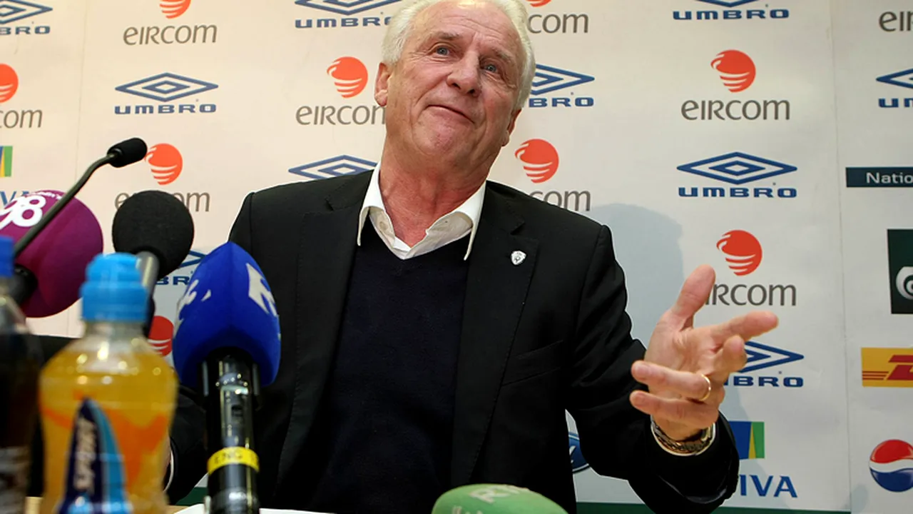 Are 72 de ani, dar nu renunță! Trapattoni va fi selecționerul Irlandei și în calificările pentru CM 2014: **