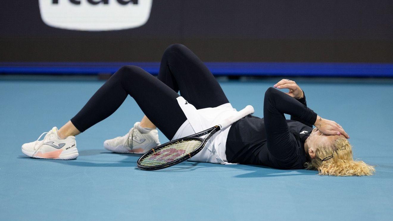 Spectatorii de la Miami au rămas uluiți. Siniakova a început să plângă și a fugit de pe teren
