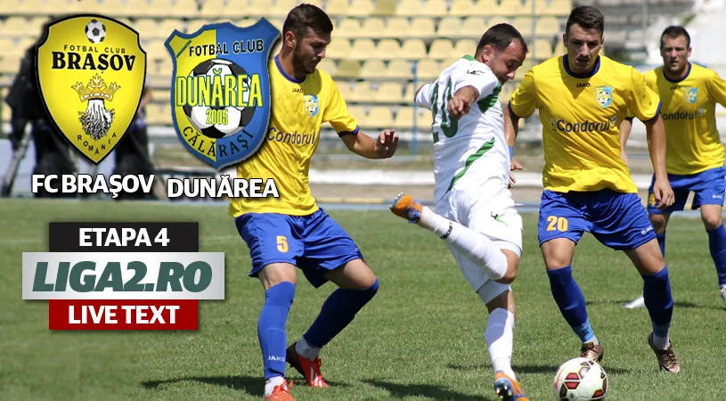 FC Brașov - Dunărea Călărași 3-0.** 