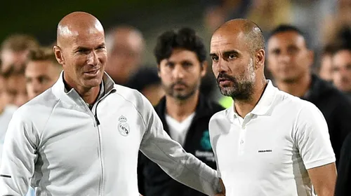 Guardiola îl elogiază pe Zidane: „Jos pălăria! Sper să câștige Liga Campionilor pentru al patrulea an la rând”