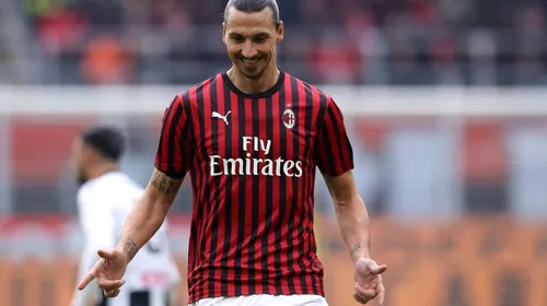 Zlatan Ibrahimovic a mai bătut un record, iar Milan a câștigat la ultima fază a meciului în Serie A. Croatul Rebic, erou cu Udinese