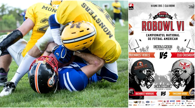 Cluj Crusaders - Bucharest Rebels, a șasea finală a campionatului românesc de fotbal american. TVR3 transmite în direct meciul de pe Cluj Arena