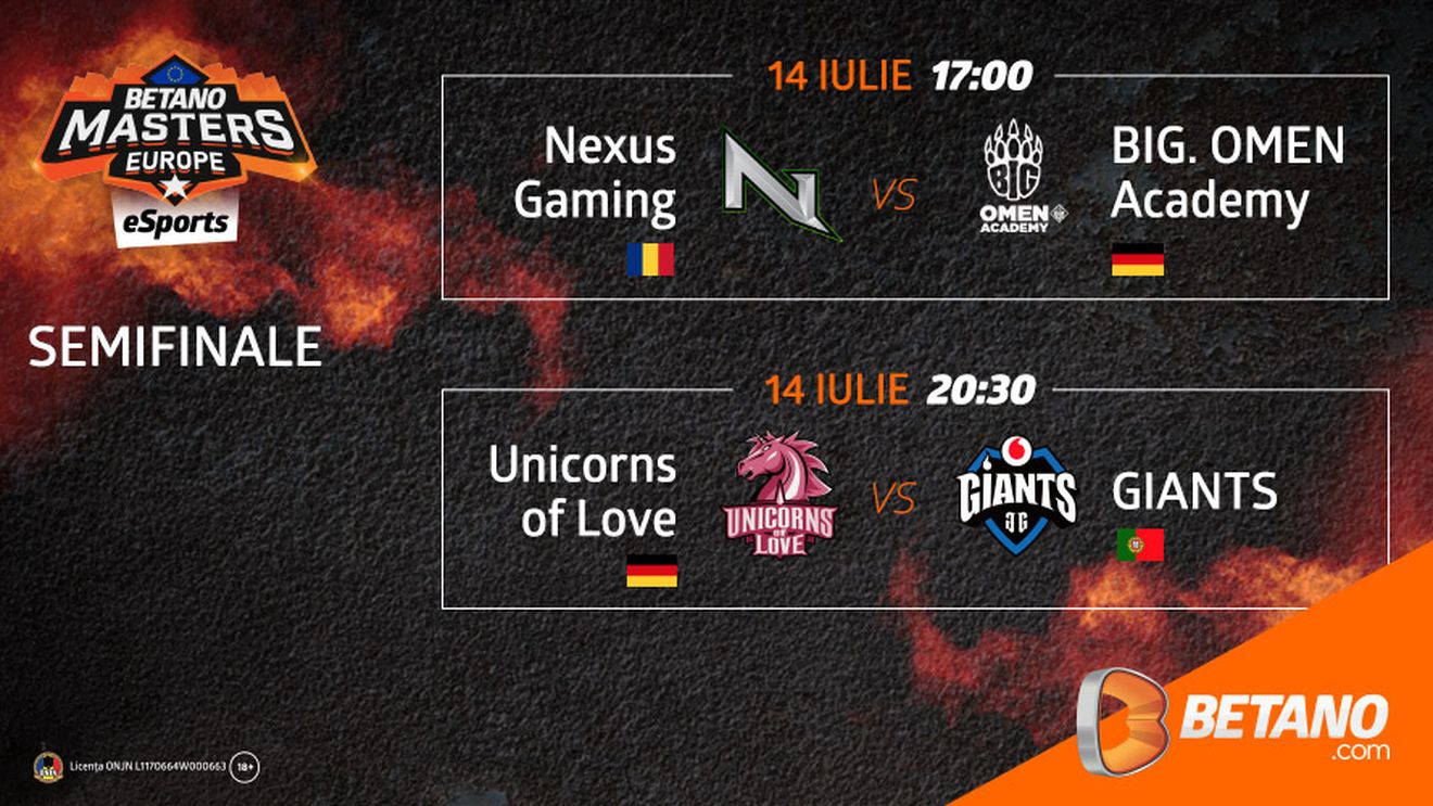 Nexus Gaming joacă azi în semifinalele Betano Masters Europe la CS:GO!